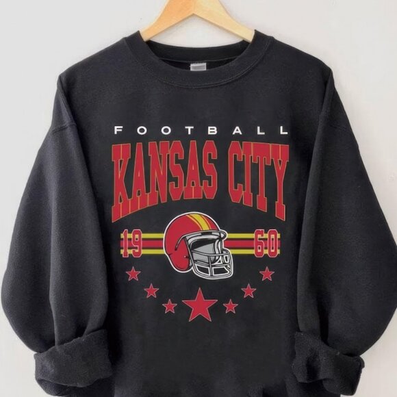 Vintage Est 1960 Kansas City Football Sweatshirt, Kansas City NFL shirt fan gift - Picture 2 of 4